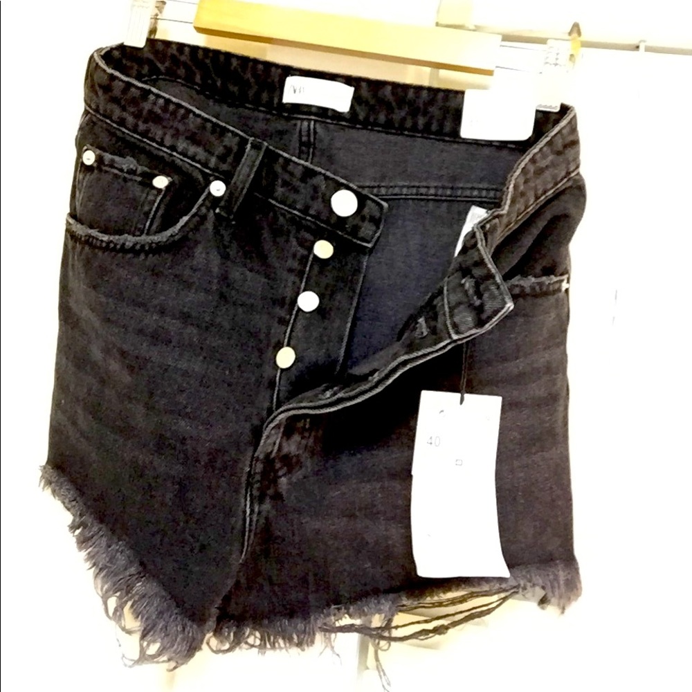 Zara black Jean shorts